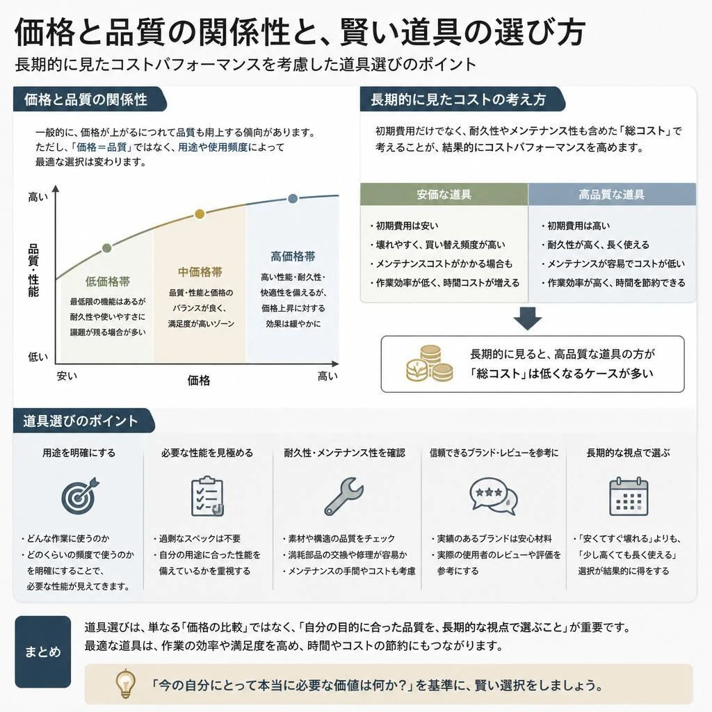価格と品質、どちらを優先すべきか？