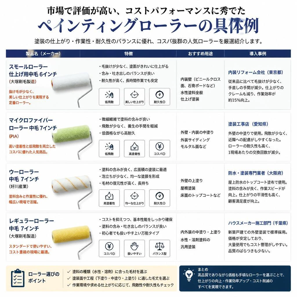 おすすめのペインティングローラー
