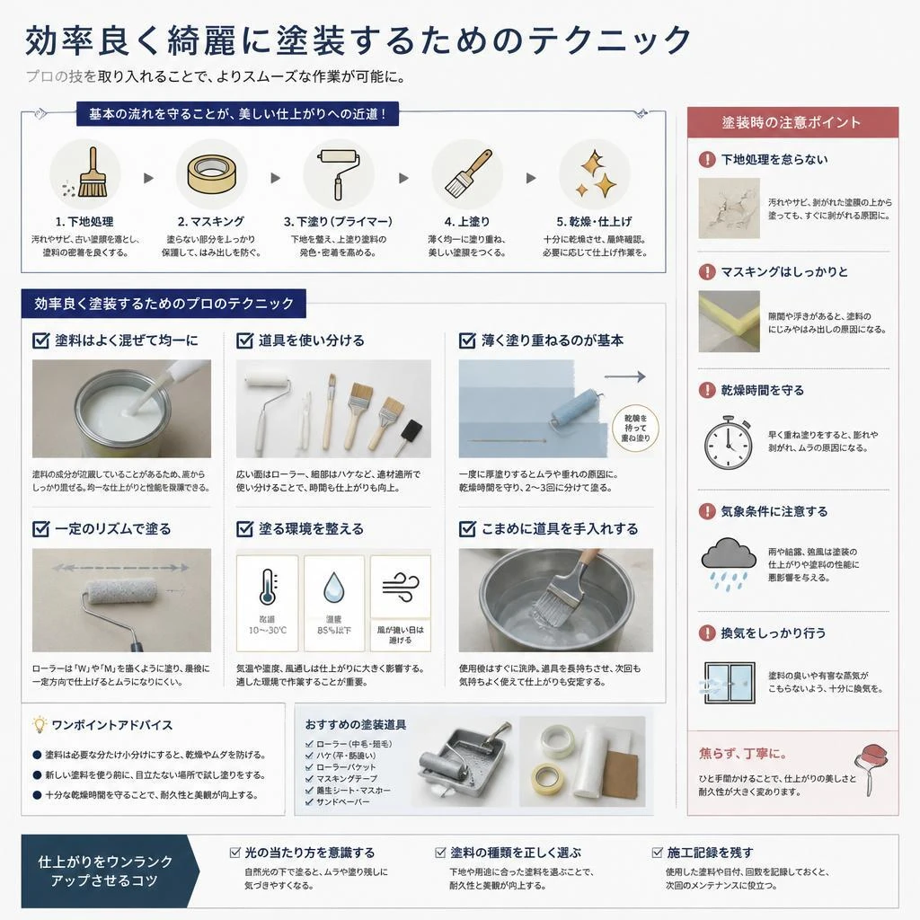 塗装作業のコツをマスターしよう！