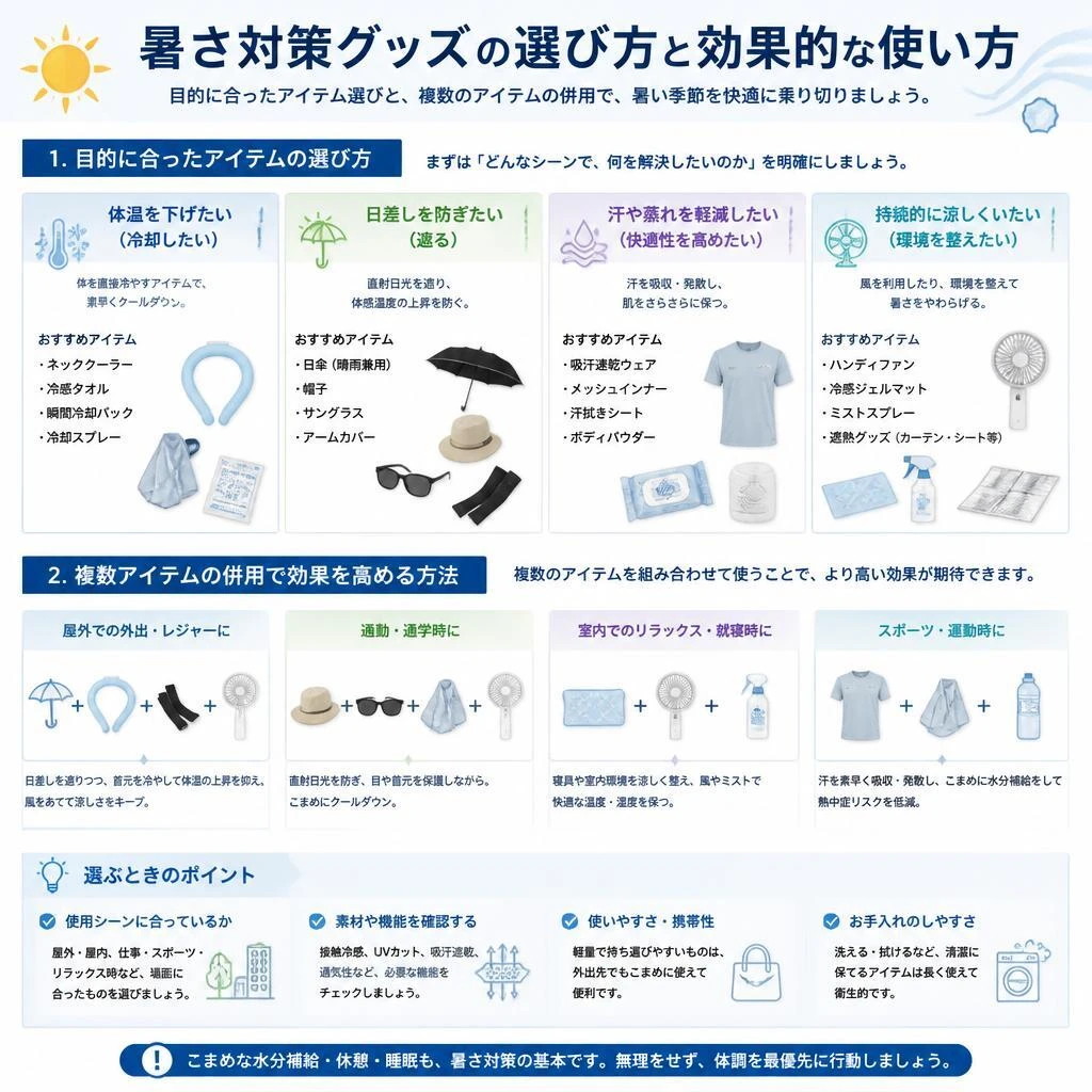 4. 効果的な熱中症対策グッズの選び方