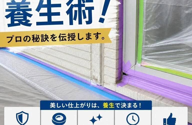 塗装を成功に導く養生術！プロの秘訣を伝授します。