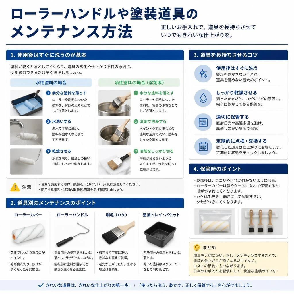 4. 道具のメンテナンス法