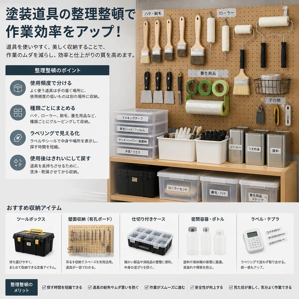 道具収納の重要性と選び方