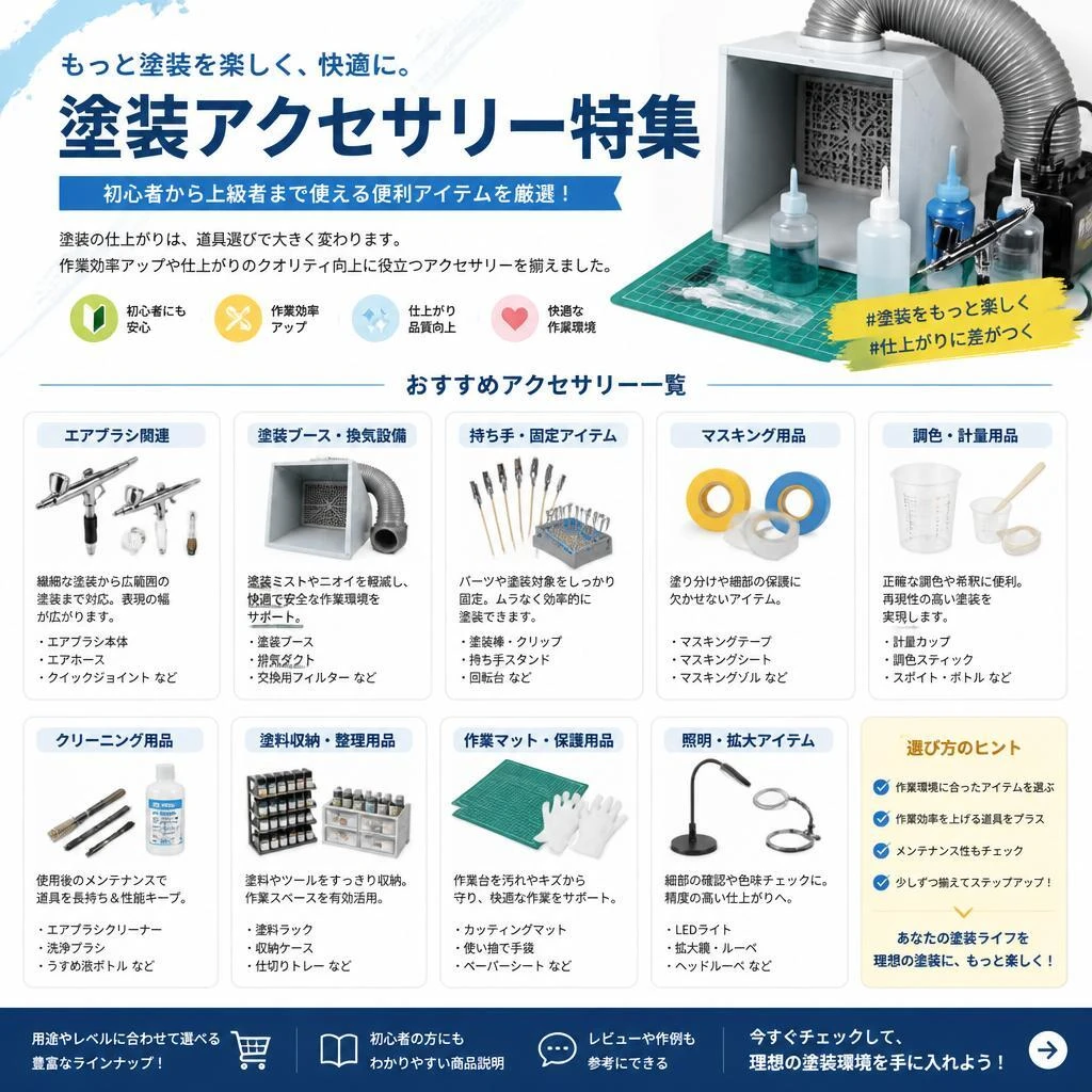 DIY愛好者必見の塗装アクセサリー