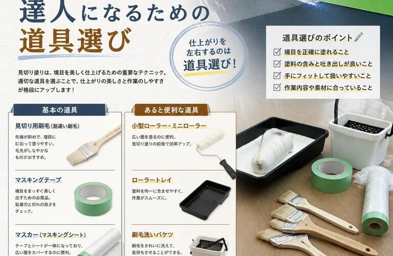 手軽にできる！見切り塗りの達人になるための道具選び