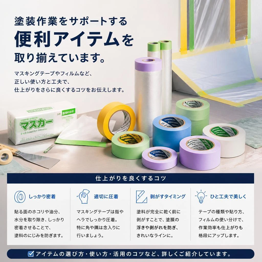 便利なマスカーで作業効率UP