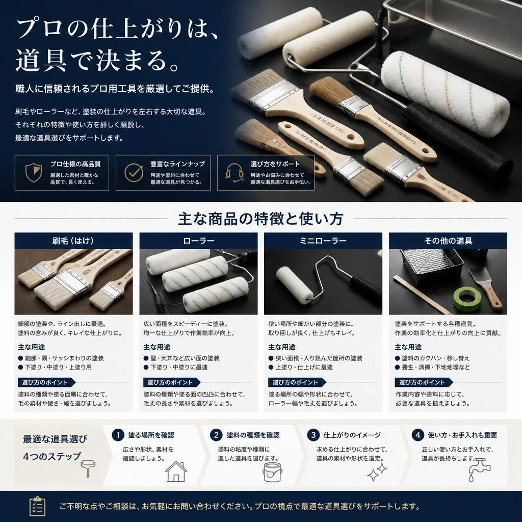 プロも納得の作業道具