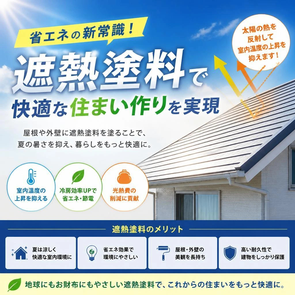 省エネの新常識！遮熱塗料で快適な住まい作りを実現