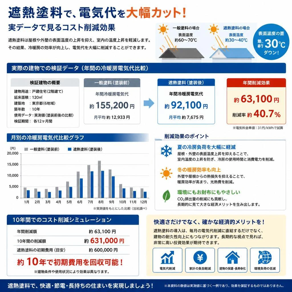 省エネ・節電につながる遮熱塗料の利点