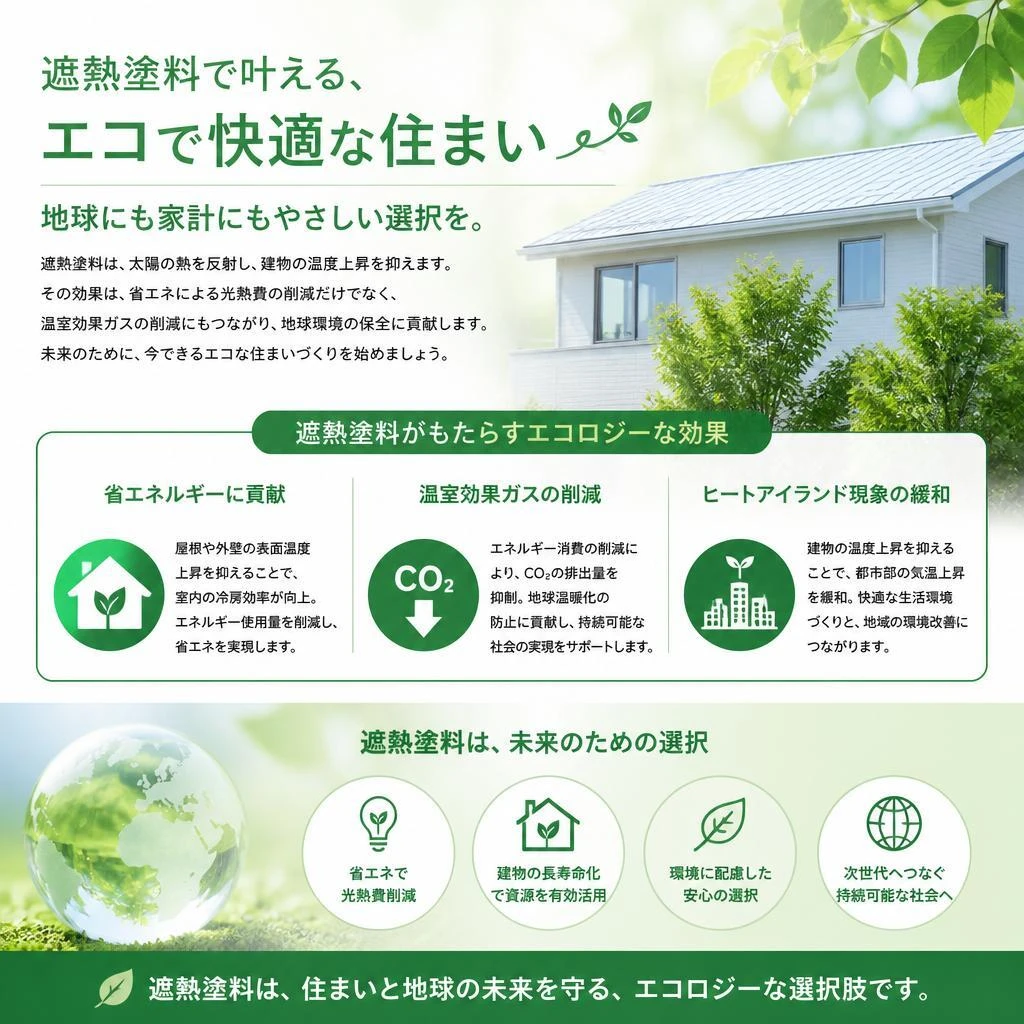環境にも優しい遮熱塗料のメリット