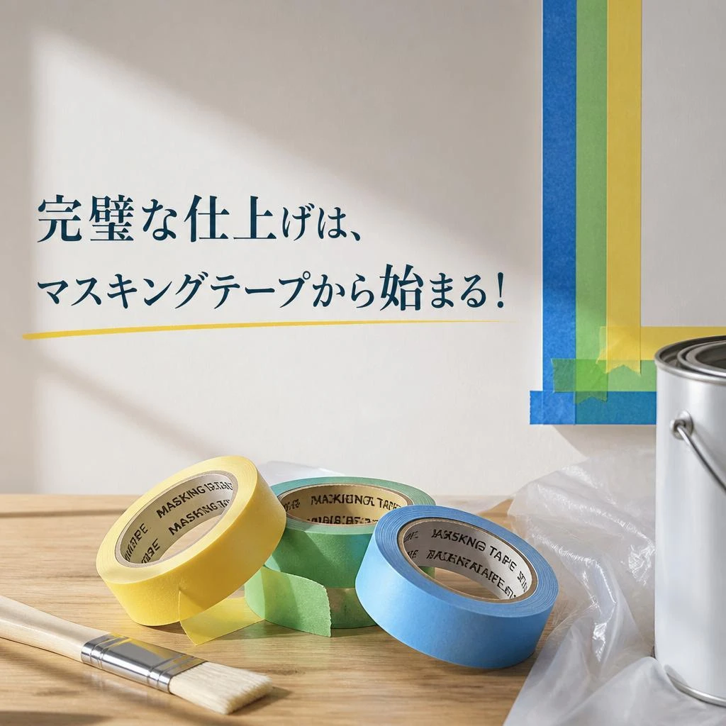 完璧な仕上げは、マスキングテープから始まる！