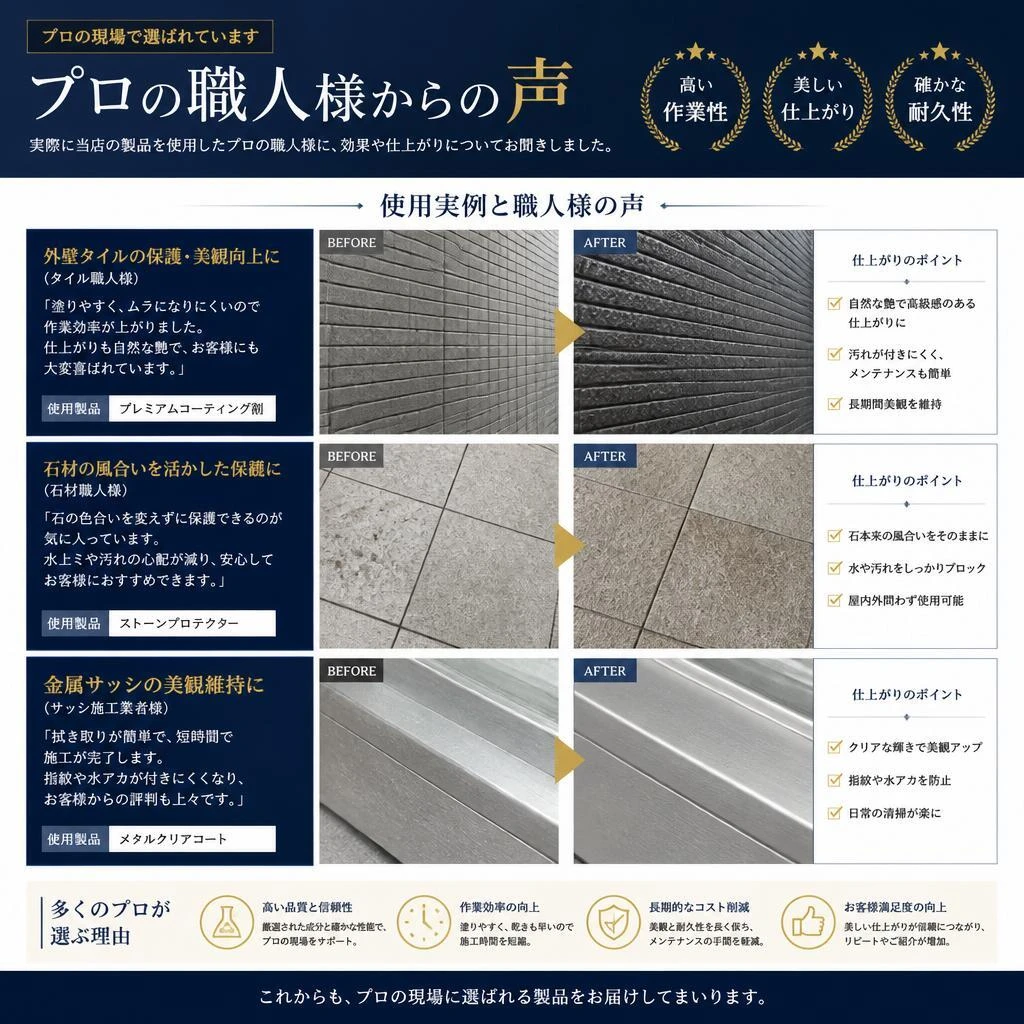 4. 使用実績とお客様の声