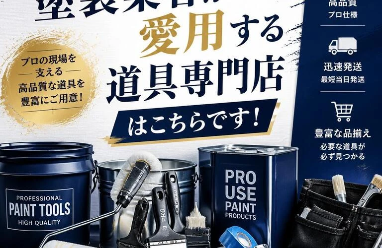 全ての塗装業者が愛用する道具専門店はこちらです！