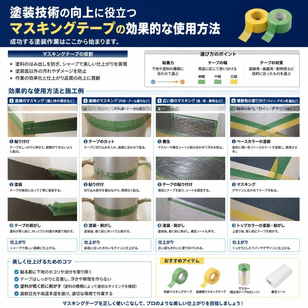 4. 塗装技術を向上させるマスキングテープの使い方