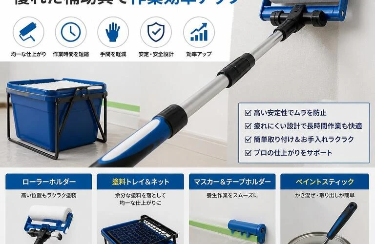 塗装をもっと楽に！優れた補助具で作業効率アップ