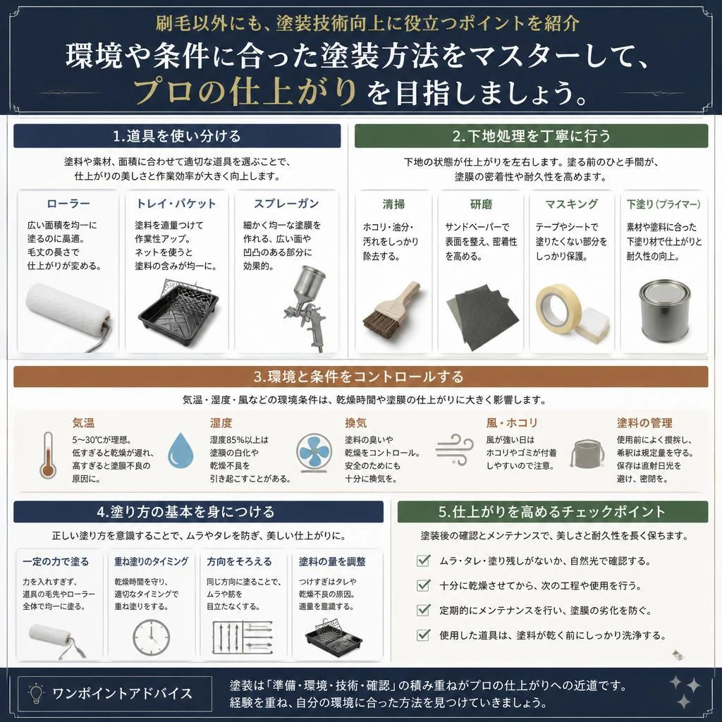 仕上がりを左右する塗装のコツ