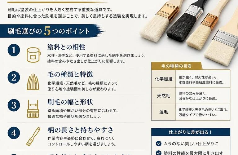 あなたの塗装を変える！最適な刷毛選びのポイント