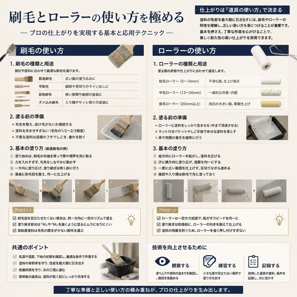 塗装道具の正しい使い方