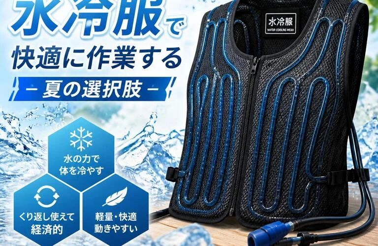 暑さを忘れさせる！水冷服で快適に作業する夏の選択肢