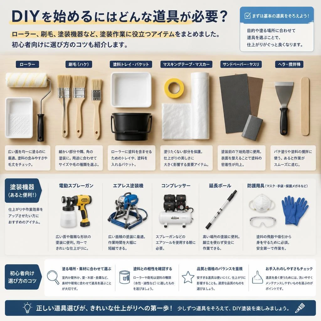 必要な道具一覧：DIYを楽しむための必需品