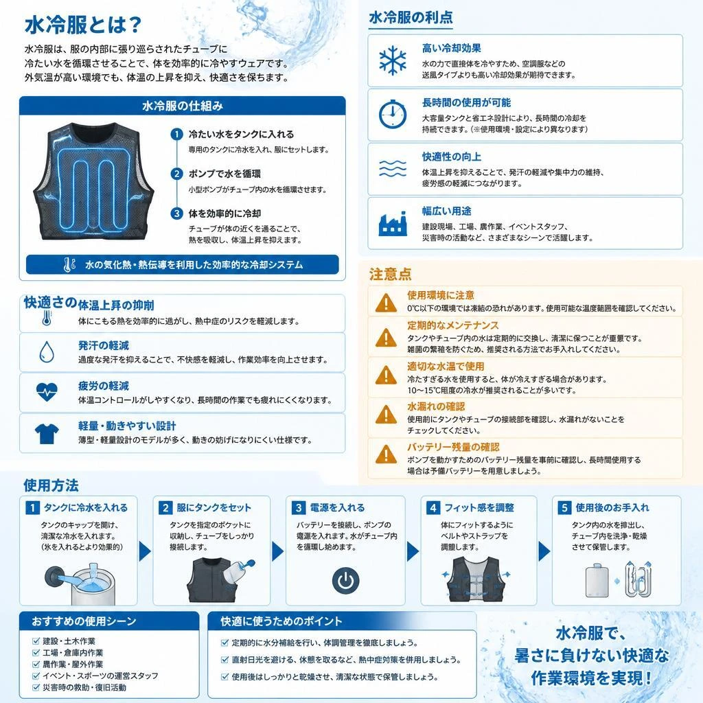 2. 水冷服のメリットとデメリット